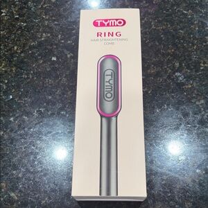 TYMO Ring Hair Straightening Comb - Pink and Gray